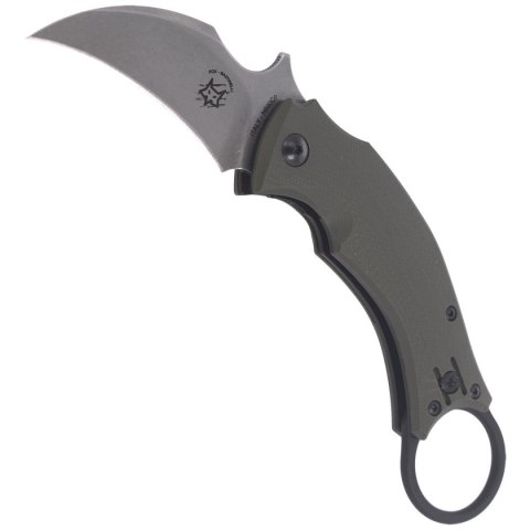 Nóż składany FOX Karambit Black Bird by Bastinelli G10 OD Green, Stone Washed (FX-591 ODSW) FOX