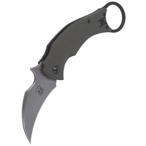 Nóż składany FOX Karambit Black Bird by Bastinelli G10 OD Green, Stone Washed (FX-591 ODSW) FOX