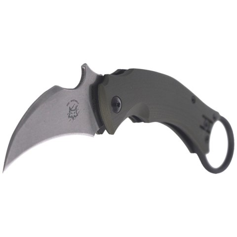Nóż składany FOX Karambit Black Bird by Bastinelli G10 OD Green, Stone Washed (FX-591 ODSW) FOX