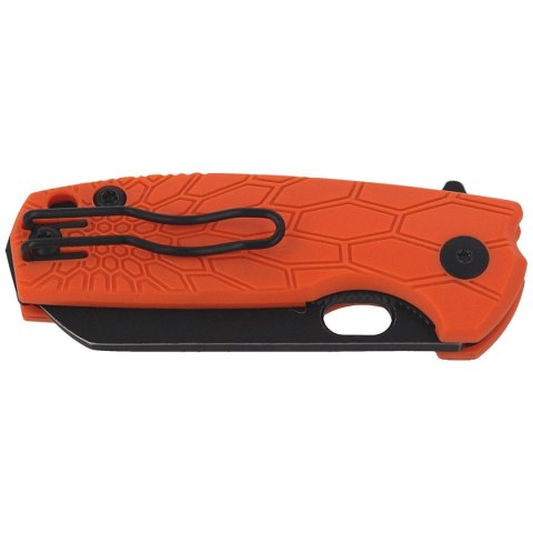 Nóż składany Fox Baby Core FRN Orange, Black Stonewashed N690 by Jesper Voxnaes (FX-608 OR) FOX