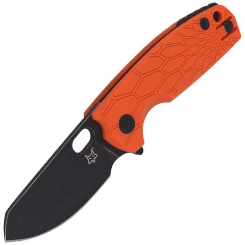 Nóż składany Fox Baby Core FRN Orange, Black Stonewashed N690 by Jesper Voxnaes (FX-608 OR) FOX