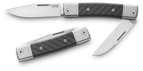 Nóż składany LionSteel BestMAN Carbon Fiber, Two Blades (BM13 CF) LionSteel