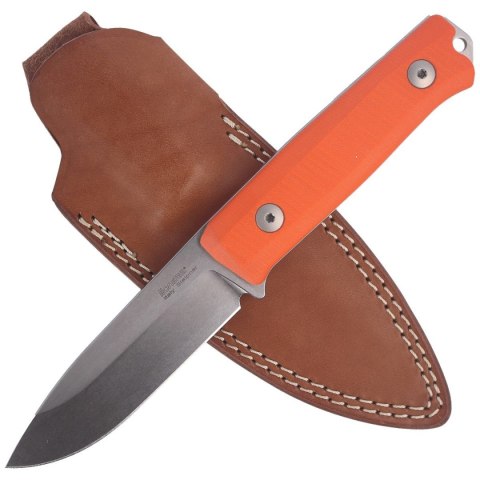 Nóż składany LionSteel Bushcraft G10 Orange, Stone Washed (B40 GOR) LionSteel