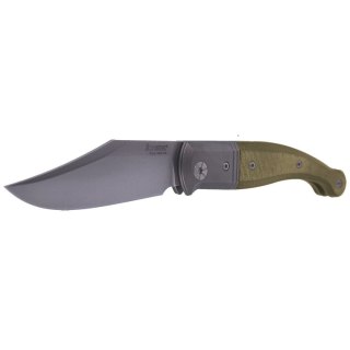 Nóż składany LionSteel Gitano Green Canvas, Satin Blade (GT01 CVG) LionSteel