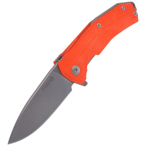 Nóż składany LionSteel KUR G10 Orange, Stonewashed Sleipner by Molletta (KUR OR) LionSteel