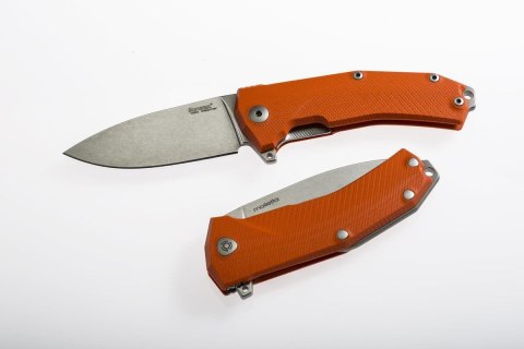 Nóż składany LionSteel KUR G10 Orange, Stonewashed Sleipner by Molletta (KUR OR) LionSteel