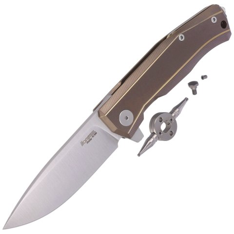 Nóż składany LionSteel Myto Bronze Titanium, Satin M390 by Molletta (MT01 BR) LionSteel