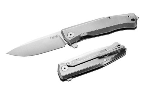 Nóż składany LionSteel Myto Grey Titanium, Satin M390 by Molletta (MT01 GY) LionSteel