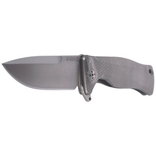 Nóż składany LionSteel SR11 Grey Titanium, Satin Sleipner by Molletta (SR11 G) LionSteel