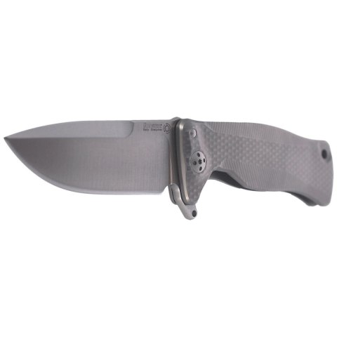 Nóż składany LionSteel SR11 Grey Titanium, Satin Sleipner by Molletta (SR11 G) LionSteel