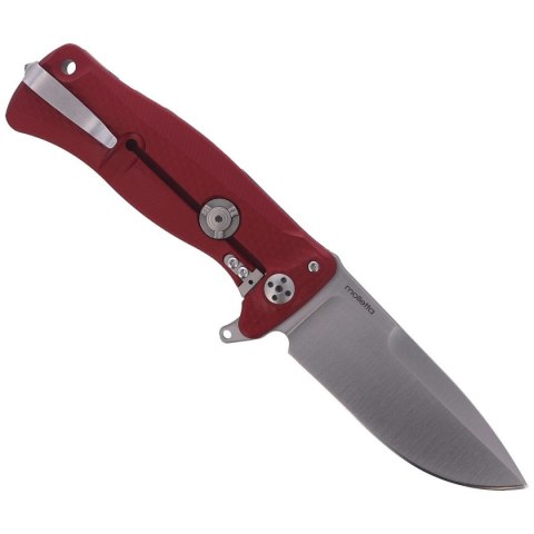 Nóż składany LionSteel SR11A Red Aluminum, Satin Sleipner by Molletta (SR11A RS) LionSteel