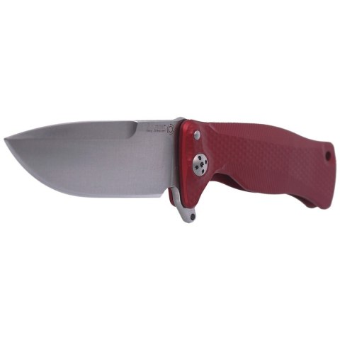 Nóż składany LionSteel SR11A Red Aluminum, Satin Sleipner by Molletta (SR11A RS) LionSteel