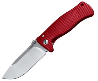 Nóż składany LionSteel SR1A Red Aluminum, Satin D2 by Molletta (SR1A RS) LionSteel