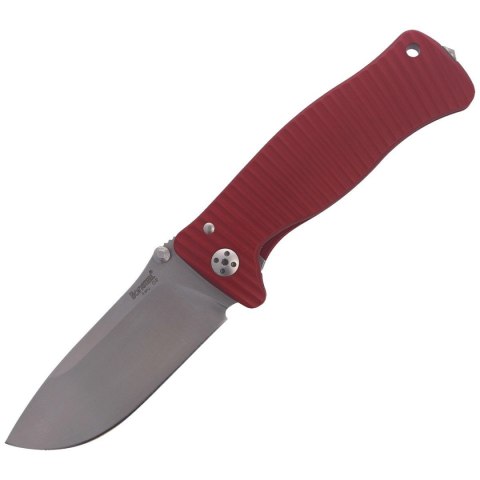 Nóż składany LionSteel SR1A Red Aluminum, Satin D2 by Molletta (SR1A RS) LionSteel