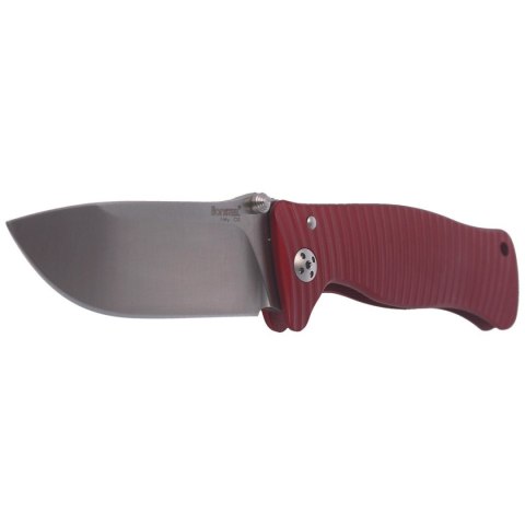 Nóż składany LionSteel SR1A Red Aluminum, Satin D2 by Molletta (SR1A RS) LionSteel