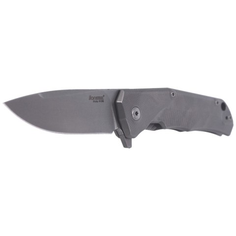 Nóż składany LionSteel T.R.E. Grey Titanium / Grey Ti, Stone Washed M390 by Molletta (TRE GY) LionSteel