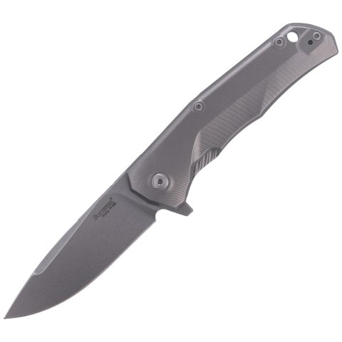 Nóż składany LionSteel T.R.E. Grey Titanium / Grey Ti, Stone Washed M390 by Molletta (TRE GY) LionSteel