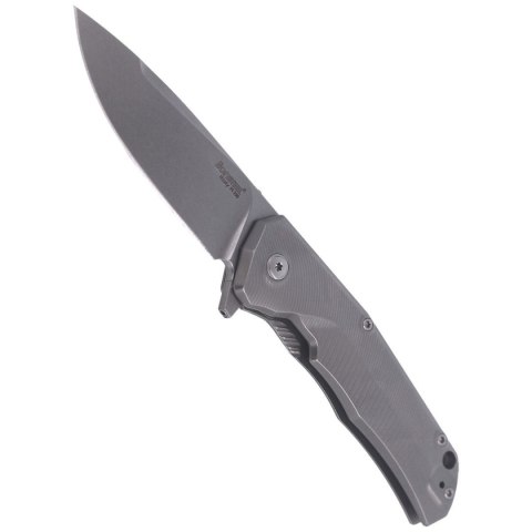 Nóż składany LionSteel T.R.E. Grey Titanium / Grey Ti, Stone Washed M390 by Molletta (TRE GY) LionSteel