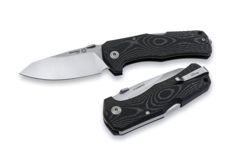 Nóż składany LionSteel TM1 Black Micarta, Satin Sleipner by Molletta (TM1 MS) LionSteel