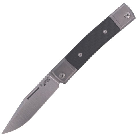 Nóż składany LionSteel bestMAN Carbon Fiber, Clip Blade (BM1 CF) LionSteel