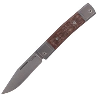 Nóż składany LionSteel bestMAN Natural Micarta, Clip Blade (BM1 CVN) LionSteel