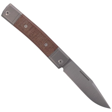 Nóż składany LionSteel bestMAN Natural Micarta, Clip Blade (BM1 CVN) LionSteel