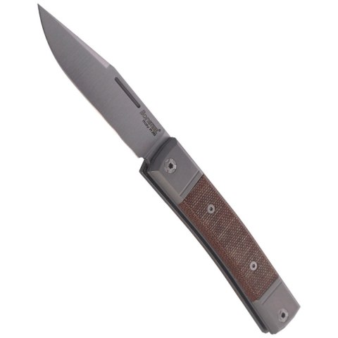Nóż składany LionSteel bestMAN Natural Micarta, Clip Blade (BM1 CVN) LionSteel