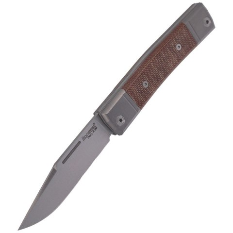 Nóż składany LionSteel bestMAN Natural Micarta, Clip Blade (BM1 CVN) LionSteel