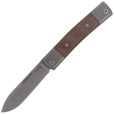 Nóż składany LionSteel bestMAN Natural Micarta, Drop Blade (BM2 CVN) LionSteel