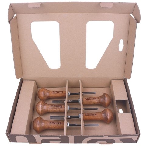 Zestaw 7 dłut rzeźbiarskich do drzeworytu Narex Profi (868300) Narex