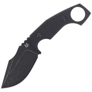 Nóż FOX Monkey Thumper Black G10, Black Stonewashed Niolox by Black Roc Knives (FX-633) FOX