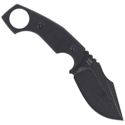 Nóż FOX Monkey Thumper Black G10, Black Stonewashed Niolox by Black Roc Knives (FX-633) FOX