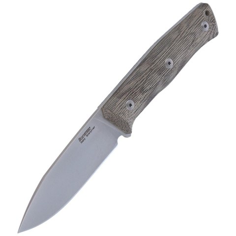 Nóż LionSteel Bushcraft Green Canvas, Satin Blade (B35 CVG) LionSteel