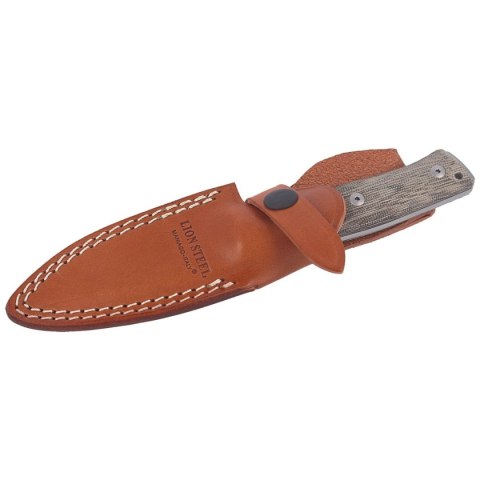 Nóż LionSteel Bushcraft Green Canvas, Satin Blade (B35 CVG) LionSteel