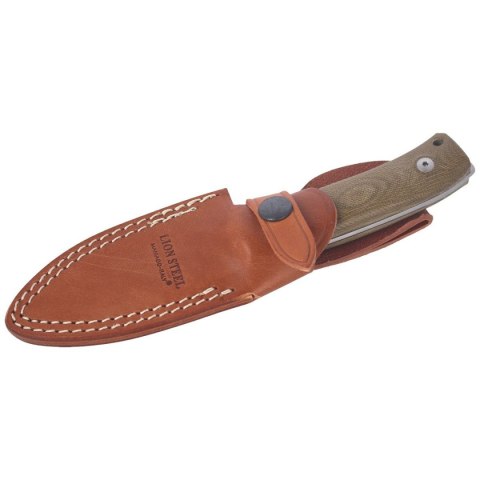 Nóż LionSteel Bushcraft Green Canvas, Satin M390 by Molletta (M4 CVG) LionSteel
