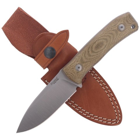 Nóż LionSteel Bushcraft Green Canvas, Satin M390 by Molletta (M4 CVG) LionSteel