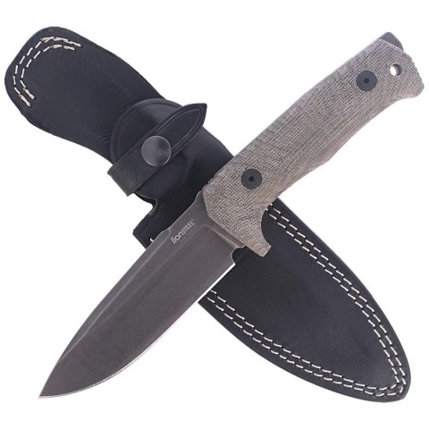 Nóż LionSteel Tactical Green Canvas Micarta, PVD / Stone Washed Niolox by Molletta (T5B CVG) LionSteel