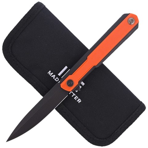 Nóż WE Knife Peer Black Ti / Orange G10, Black Stonewashed by Ostap Hel (2015B) WE Knife