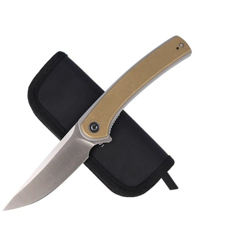 Nóż składany CIVIVI Asticus Stonewashed Brass, Satin Finish (C2002E) Civivi by WE Knife