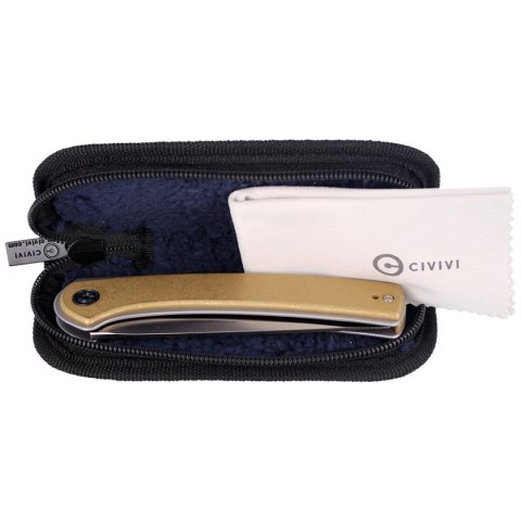 Nóż składany CIVIVI Asticus Stonewashed Brass, Satin Finish (C2002E) Civivi by WE Knife