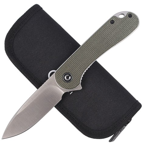 Nóż składany CIVIVI Elementum Flipper Dark Green Micarta, Satin Finish (C907T) Civivi by WE Knife