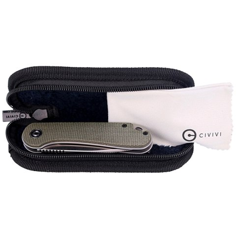Nóż składany CIVIVI Elementum Flipper Dark Green Micarta, Satin Finish (C907T) Civivi by WE Knife