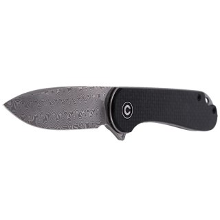 Nóż składany CIVIVI Elementum Flipper Twill Carbon Fiber / Black G10, Damascus (C907DS) Civivi by WE Knife