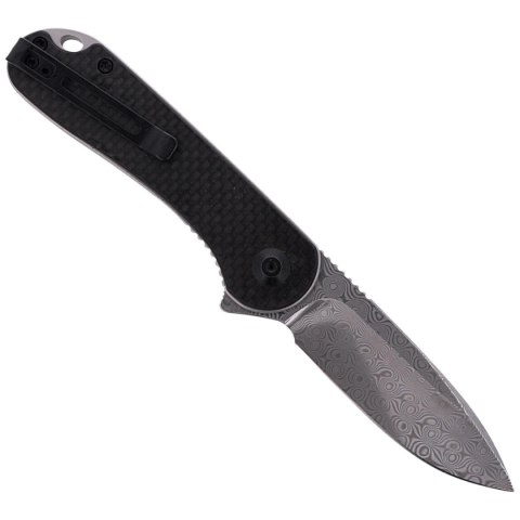 Nóż składany CIVIVI Elementum Flipper Twill Carbon Fiber / Black G10, Damascus (C907DS) Civivi by WE Knife