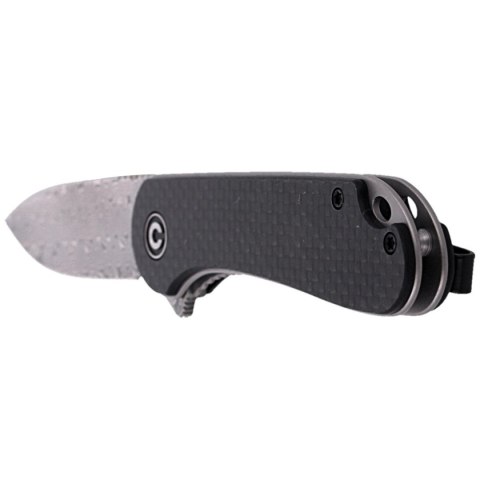 Nóż składany CIVIVI Elementum Flipper Twill Carbon Fiber / Black G10, Damascus (C907DS) Civivi by WE Knife