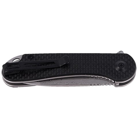 Nóż składany CIVIVI Elementum Flipper Twill Carbon Fiber / Black G10, Damascus (C907DS) Civivi by WE Knife