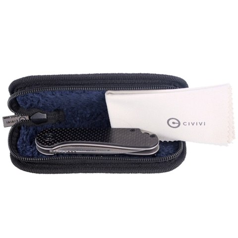 Nóż składany CIVIVI Elementum Flipper Twill Carbon Fiber / Black G10, Damascus (C907DS) Civivi by WE Knife