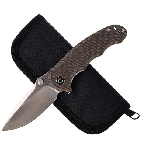 Nóż składany CIVIVI Hooligan Dark Hazel Micarta, Satin Blade (C913B) Civivi by WE Knife