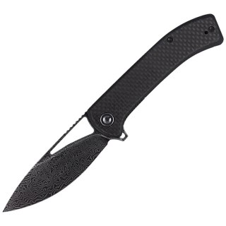 Nóż składany CIVIVI Riffle Twill Carbon Fiber / Black G10, Black Damascus (C2024DS-1) Civivi by WE Knife