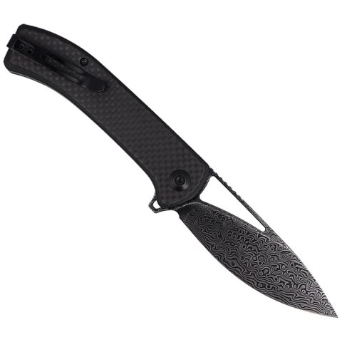 Nóż składany CIVIVI Riffle Twill Carbon Fiber / Black G10, Black Damascus (C2024DS-1) Civivi by WE Knife